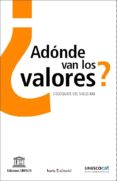 ¿ADONDE VAN LOS VALORES?: COLOQUIOS DEL SIGLO XXI di BINDE, JEROME 