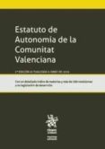 ESTATUTO DE AUTONOMIA DE LA COMUNITAT VALENCIANA 2016 (2 ED.) de NAVARRO RUIZ, JOSE CARLOS 