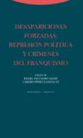 DESAPARACIONES FORZADAS, REPRESION POLITICA Y CRIMENES DEL FRANQU ISMO de ESCUDERO ALDAY, RAFAEL PEREZ GONZALEZ, CARMEN 