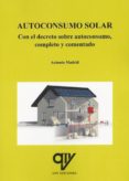 AUTOCONSUMO SOLAR de MADRID VICENTE, ANTONIO 