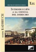 INTRODUCCION A LA CIENCIA DEL DERECHO di RADBRUCH, GUSTAV 