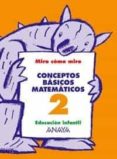 CONCEPTOS BASICOS MATEMATICOS 2 (EDUCACION INFNATIL, 3-5) de FUENTES ZARAGOZA, MARIA ISABEL  PINAR VELIX, ANA 