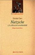 NIETZSCHE Y LA CRITICA DE LA MODERNIDAD de CANO, GERMAN 