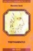 TESTAMENTO de LLULL, RAMON 