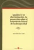 IGUALDAD Y NO DISCRIMINACION. LA PROYECCION SOBRE EL TRATAMIENTO LABORAL DE LA DISCAPACIDAD de RUIZ CASTILLO, MARIA DEL MAR 