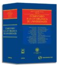 COMENTARIO A LA LEY ORGANICA DE UNIVERSIDADES de JIMENEZ SOTO, IGNACIO 