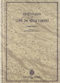 EPISTOLARIO DE LOPE DE VEGA (T. III) de LOPE DE VEGA, FELIX 