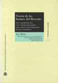 TEORIA DE LAS FUENTES DEL DERECHO : UNA CONTRIBUCION A LA TEORIA DEL DERECHO POSITIVO SOBRE LA BASE DE INVESTIGACIONES HISTORICO-DOGMATICAS de ROSS, ALF 