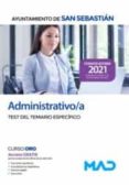 ADMINISTRATIVO AYUNTAMIENTO DONOSTIA-SAN SEBASTIAN di VV.AA. 