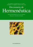 DICCIONARIO DE HERMENEUTICA di VV.AA.  GADAMER, HANS-GEORG 