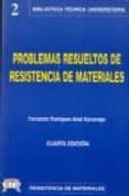 PROBLEMAS RESUELTOS DE RESISTENCIA DE MATERIALES (2 ED.) de RODRIGUEZ-AVIAL AZCUNAGA, FERNANDO 