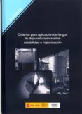 CRITERIOS PARA LA APLICAICON DE FANGOS DE DEPURADORA EN SUELOS: E STABILIDAD E HIGIENIZACION di VV.AA. 