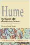 INVESTIGACION SOBRE EL CONOCIMIENTO HUMANO de HUME, DAVID 