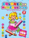 COLOREA CON NUMEROS  1-10 AZUL de YOYO 