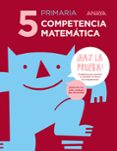 Portada de Competencia Matemática 5º Educacion Primaria Castellano Ed 2017
