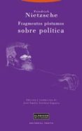 FRAGMENTOS POSTUMOS SOBRE POLITICA de NIETZSCHE, FRIEDRICH 