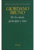 DE LA CAUSA, PRINCIPIO Y UNO di BRUNO, GIORDANO 
