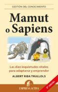 MAMUT O SAPIENS de RIBA TRULLOLS, ALBERT 
