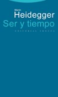 SER Y TIEMPO de HEIDEGGER, MARTIN 
