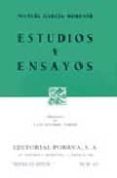 ESTUDIOS Y ENSAYOS de GARCIA MORENTE, MANUEL 