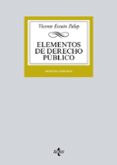 ELEMENTOS DE DERECHO PBLICO (9 ED.) de ESCUIN PALOP, VICENTE 