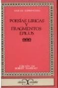 POESIAS LIRICAS Y FRAGMENTOS EPICOS (7 ED.) de ESPRONCEDA, JOSE DE 