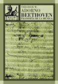 BEETHOVEN, FILOSOFIA DE LA MUSICA de ADORNO, THEODOR W. 
