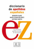 DICCIONARIO DE APELLIDOS ESPAOLES de FAURE, ROBERTO  RIBES, MARIA ASUNCION 