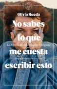 NO SABES LO QUE ME CUESTA ESCRIBIR ESTO: LA HISTORIA DE COMO RECUPERE EL LENGUAJE di RUEDA, OLIVIA 