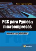PGC PARA PYMES Y MICROEMPRESAS di VV.AA. 