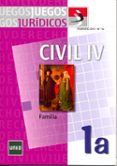 JUEGOS JURIDICOS. DERECHO CIVIL IV: FAMILIA N 1A di BENDITO CAIZAREZ, MARIA TERESA BENDITO CAIZARES, MARIA DEL CARMEN 