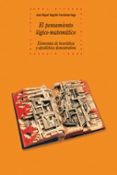 EL PENSAMIENTO LOGICO-MATEMATICO di SAGILLO FERNANDEZ VEGA, J. MIGUEL 