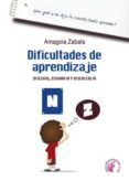 DIFICULTADES DE APRENDIZAJE di ZABALA, AMAGOIA 