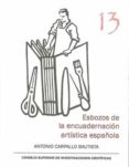 ESBOZOS DE LA ENCUADERNACIN ARTSTICA ESPAOLA di CARPALLO BAUTISTA, ANTONIO 