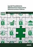 LEY DEL PROCEDIMIENTO ADMINISTRATIVO COMUN DE LAS ADMINISTRACIONES PUBLICAS di VV.AA. 