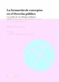LA FORMACIN DE CONCEPTOS EN EL DERECHO PBLICO. UN ESTUDIO DE METODOLOGIA ACADEMICA de DIEZ SASTRE, SILVIA 