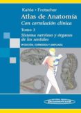 ATLAS DE ANATOMIA: CON CORRELACION CLINICA (T. 3): SISTEMA NERVIO SO Y ORGANOS DE LOS SENTIDOS (9 ED.) di KAHLE, WERNER  FROTSCHER, MICHAEL 