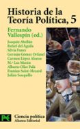 HISTORIA DE LA TEORIA POLITICA (VOL. V) di VV.AA. 