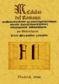 MEDIDAS DEL ROMANO (ED. FACSIMIL) de SAGREDO, DIEGO DE 