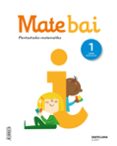 Portada de MATE BAI PENTSATZEKO MATEMATIKA 1 LEH