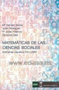 MATEMATICAS DE LAS CIENCIAS SOCIALES di VV.AA. 