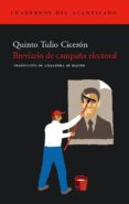 BREVIARIO DE CAMPAA ELECTORAL de CICERON, MARCO TULIO 