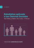 ESTADISTICA APLICADA A LAS CIENCIAS SOCIALES de MOLINA VILA, MARIA DOLORES 