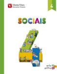 Portada de Ciencias Sociais 4º Primaria (Aula Activa) Ed 2015 Galicia