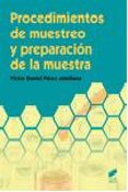 PROCEDIMIENTOS DE MUESTREO Y PREPARACION DE LA MUESTRA di PEREZ ALMIANA, VICTOR DANIEL 