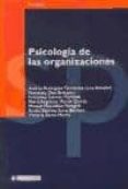 PSICOLOGIA DE LAS ORGANIZACIONES di RODRIGUEZ FERNANDEZ, ANDRES 