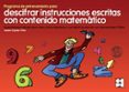 PROGRAMA DE MANTENIMIENTO PARA DESCIFRAR INSTRUCCIONES ESCRITAS CON CONTENIDO MATEMATICO 1. de ORJALES VILLAR, ISABEL 