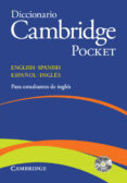 DICCIONARIO BILINGE CAMBRIDGE SPANISH-ENGLISH POCKET EDITION (FLEXI-COVER WITH CD-ROM) di VV.AA. 
