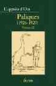 PALIQUES (1926-1929) (VOL. II) de D`ORS, EUGENIO 