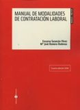 MANUAL DE MODALIDADES DE CONTRATACIN LABORAL (4 ED.) de TARANCON PEREZ, ENCARNACION 